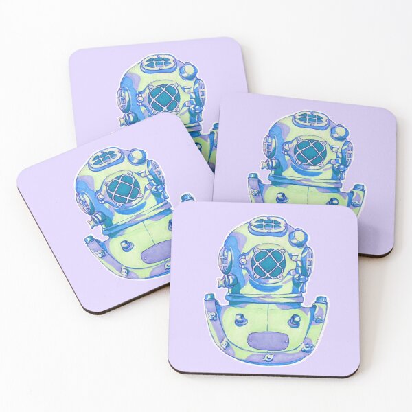 Item preview, Scuba Diver Helmet Ocean designed and sold by heidiloo.
