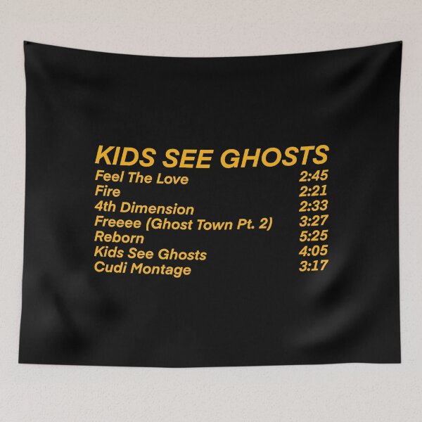 Item preview, Kids see ghosts tracklist  designed and sold by vvsn studio.