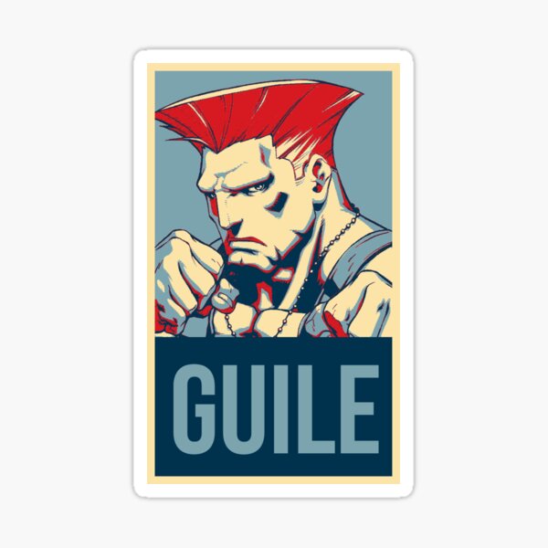 Guile  Street Fighters Sticker for Sale by 0therworldly4rt