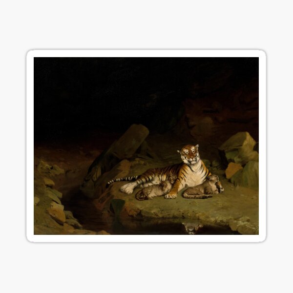 Artikel-Vorschau von Tiger und seine Jungen (1884) - Jean Léon Gérôme, designt und verkauft von SALON DES ARTS.