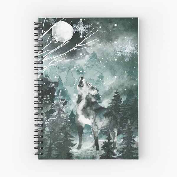 Item preview, Winter wolf moon designed and sold by ArtStyleAlice.