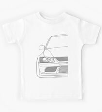 Evo outline - black Kids Tee