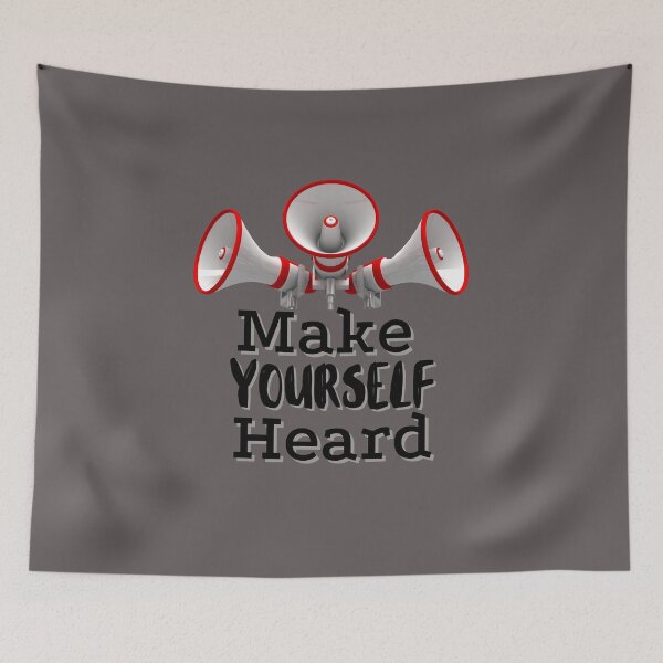 Item preview, Megaphone Make Yourself Heard designed and sold by Spicy Chilli.