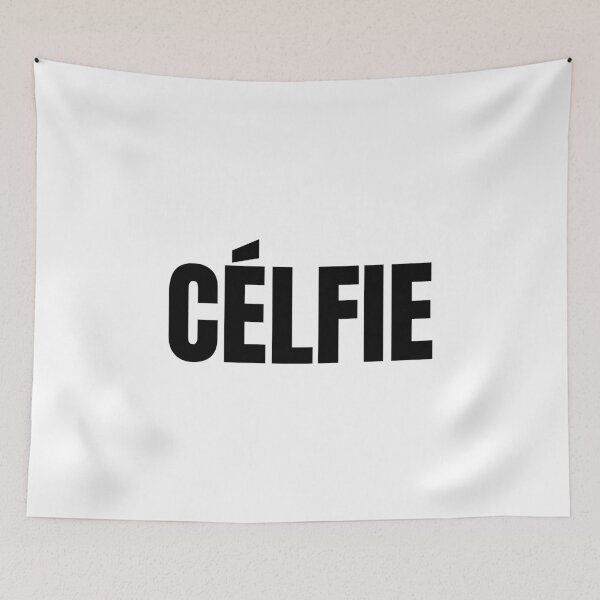 Item preview, CÉLFIE Selfie funny social media Essential Shirt and Sticker Design. designed and sold by Glike.