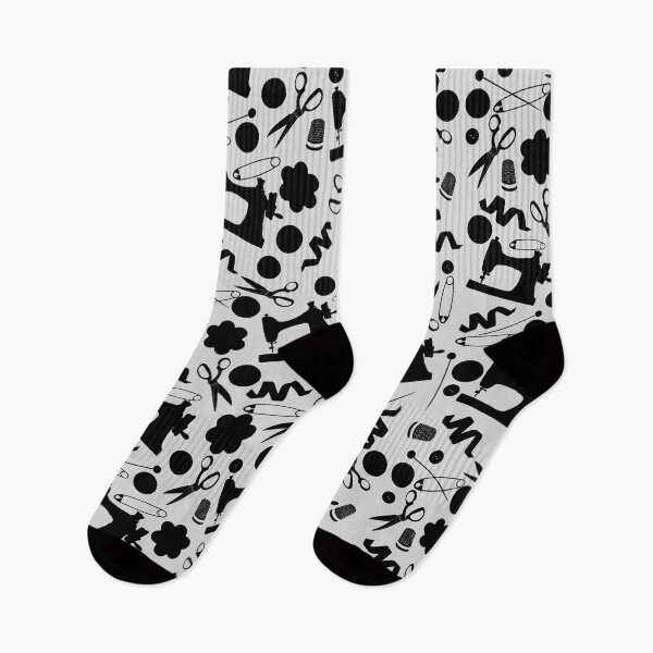 Item preview, Sewing style pattern design for crafty ladys, black and white designed and sold by PurrfectCorner.
