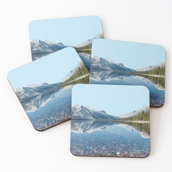 Item preview, Glacier National Park Travel Artwork designed and sold by Alo.