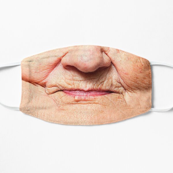 serious grandma Flat Mask