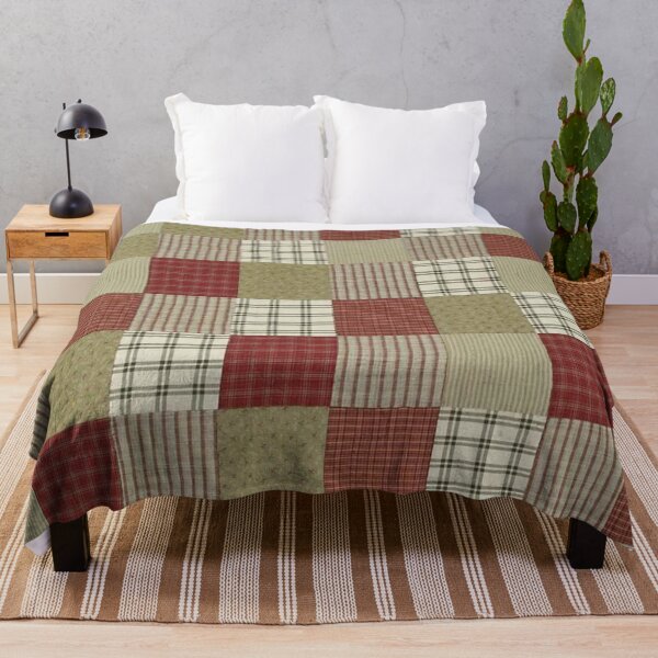 Item preview, Classic retro quilted patchwork quilting pattern mosaic motig designed and sold by baligaia.