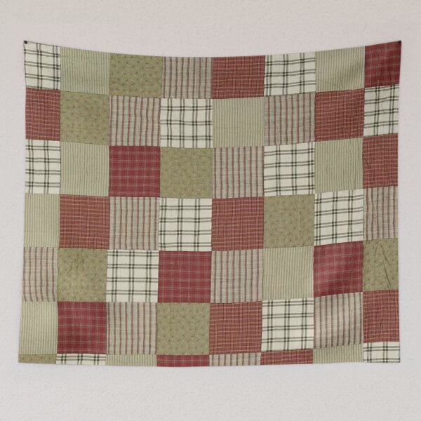 Item preview, Classic retro quilted patchwork quilting pattern mosaic motig designed and sold by baligaia.