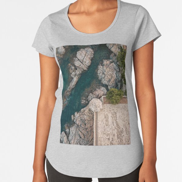 Costa Brava from the air Premium Scoop T-Shirt