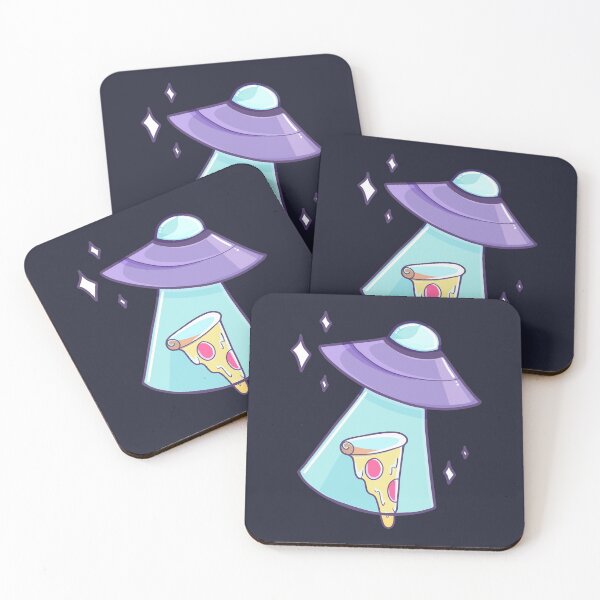 Item preview, We Discovered Pizza (Cute Pastel Goth Spaceship) designed and sold by illhustration.