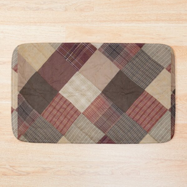 Item preview, Classic retro quilted patchwork quilting pattern mosaic motif designed and sold by baligaia.