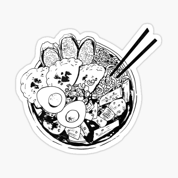 Manga Bowl Sticker
