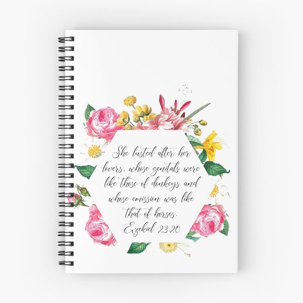 Item preview, Ezekiel 23:20 Bible Verse designed and sold by JayNeilsonDraws.