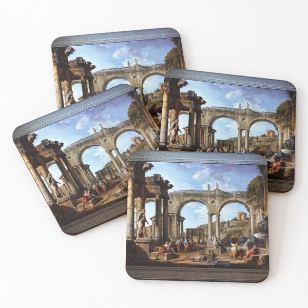 Item preview, A Capriccio Of Roman Ruins and the Arch of Constantine by Giovanni Paolo Pannini Fine Art Old Masters Reproduction designed and sold by Xzendor7 Digital Art Creations.