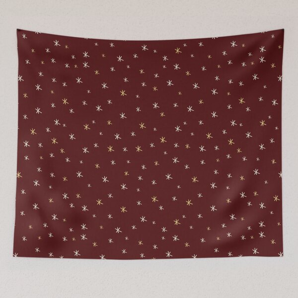 Item preview, Dark red and gold Christmas snowflake designed and sold by Abbara.