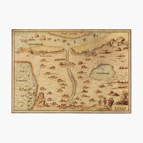 Item preview, La Carte du Tender -  Map of Tendre  designed and sold by Aura-E.