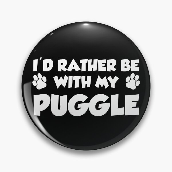 Item preview, I'd Rather Be With My Puggle designed and sold by jaycartoonist.