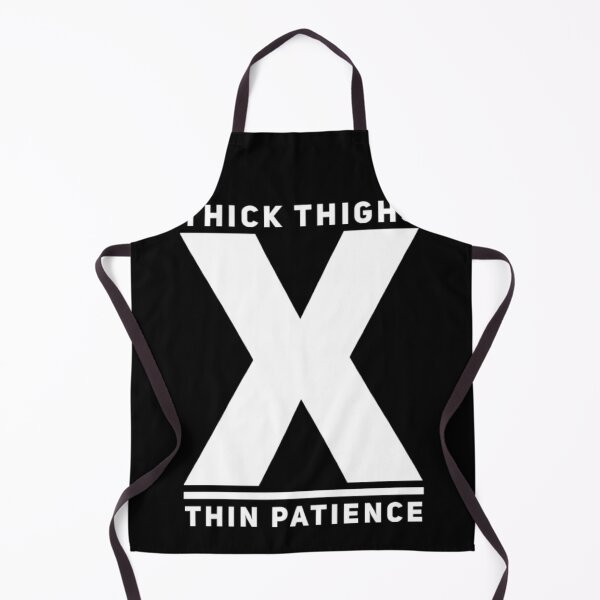 Item preview, Thick Thighs Thin Patience Funny Gym Workout Cute Saying designed and sold by Authenticity-SH.