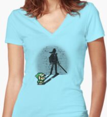 Becoming a Legend - Link Women's Fitted V-Neck T-Shirt