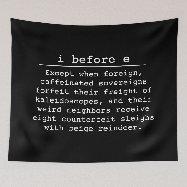 Item preview, i before e designed and sold by leah-girlie.