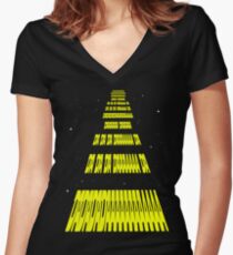 Phonetic Star Wars Women's Fitted V-Neck T-Shirt