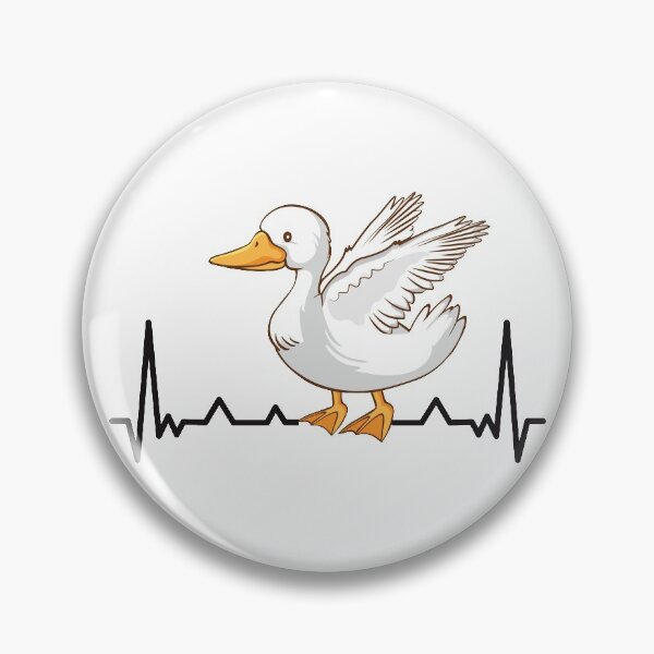 Item preview, cute pet duck heartline designed and sold by nessdo.