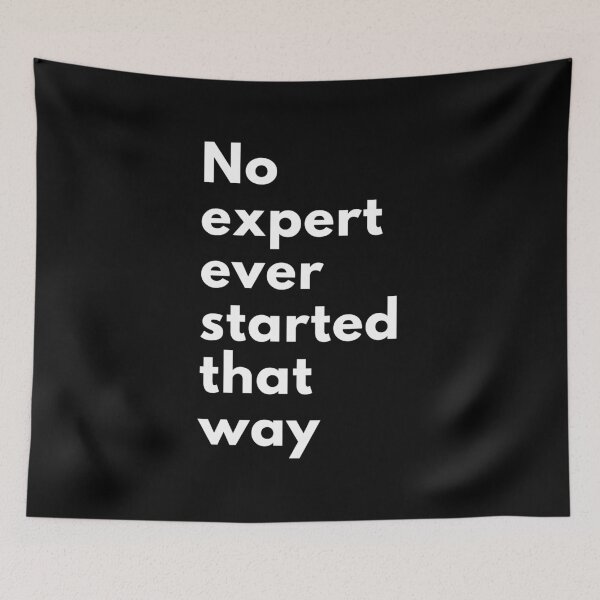 Item preview, No expert ever started that way. Text only design designed and sold by JellyBeenzz.