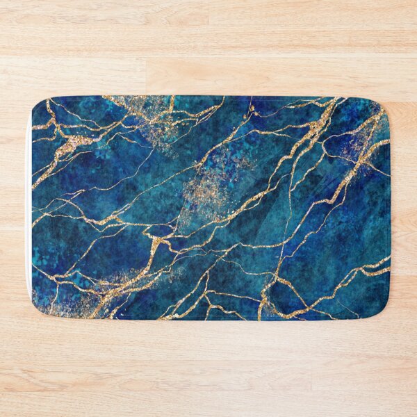 Item preview, blue white and gold marble pattern designed and sold by virilamissa.