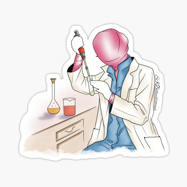 Item preview, MAKING SOLUTIONS (PINK); MUSLIM GIFTS; HIJABI GIFT; EID GIFT; MUSLIM WOMAN GIFT; HIJABI FASHION ILLUSTRATION designed and sold by SKBillustrations.