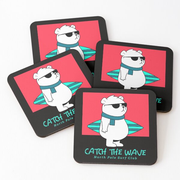 Item preview, North Pole Surf Club Polar Bear Christmas designed and sold by davestees506.