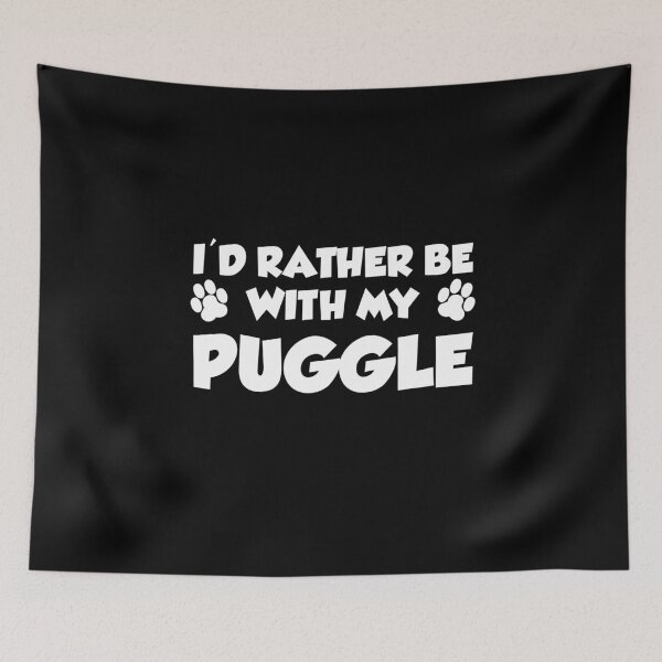 Item preview, I'd Rather Be With My Puggle designed and sold by jaycartoonist.