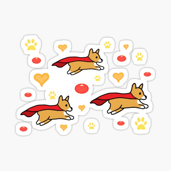 Item preview, Superhero Corgi Pattern designed and sold by PuffballCreates.