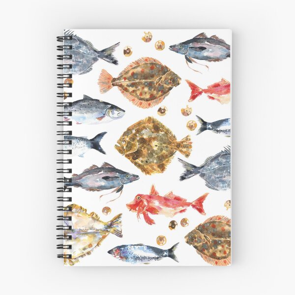Item preview, Watercolour fish pattern designed and sold by hlclarkillo.