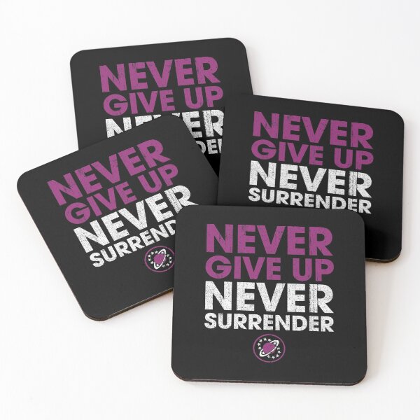 Item preview, Never Give Up Never Surrender designed and sold by huckblade.