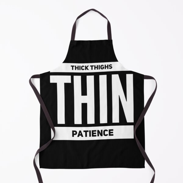 Item preview, Thick Thighs Thin Patience Funny Gym Workout Cute Saying designed and sold by Authenticity-SH.