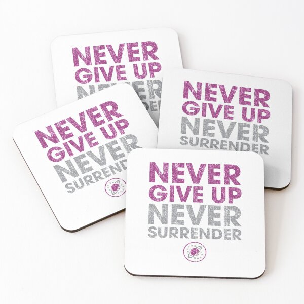 Item preview, Never Give Up Never Surrender (Variant) designed and sold by huckblade.