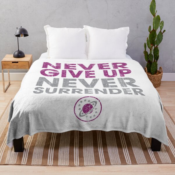 Item preview, Never Give Up Never Surrender (Variant) designed and sold by huckblade.