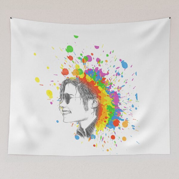 Item preview, Michael Jackson Rainbow portrait designed and sold by InkLove.