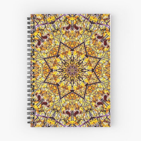 Item preview, Autumn Leaves Star Mandala with Yellow and Orange designed and sold by Sara Graham-Costain.
