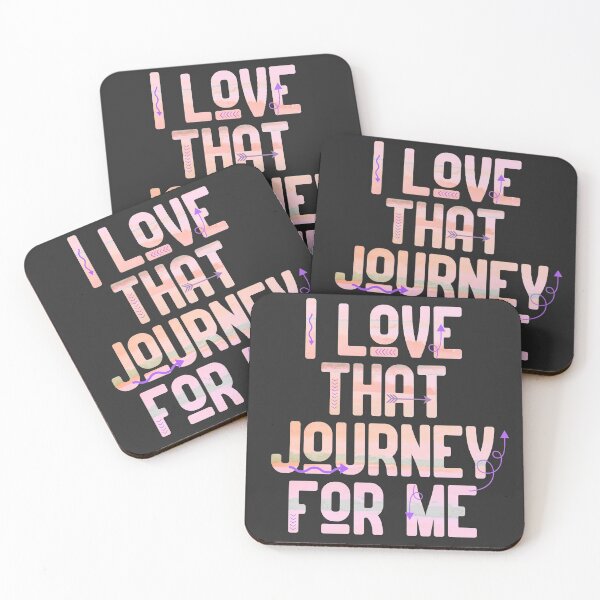 Item preview, "I love that journey for me" - Alexis Rose, Schitt's Creek / in pink and purple designed and sold by Threethreethree.