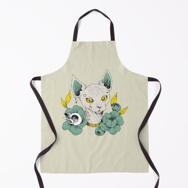 Item preview, Hairless Cat With Skull And Roses designed and sold by Mustard Prophet.