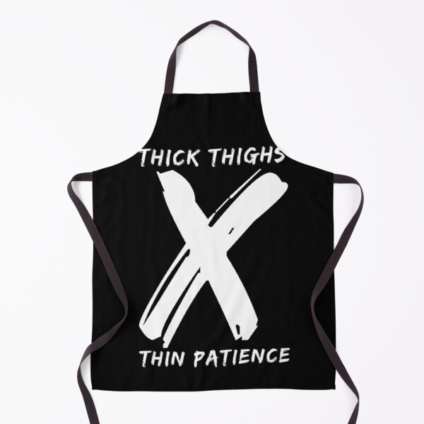 Item preview, Thick Thighs Thin Patience Funny Gym Workout Cute Saying designed and sold by Authenticity-SH.