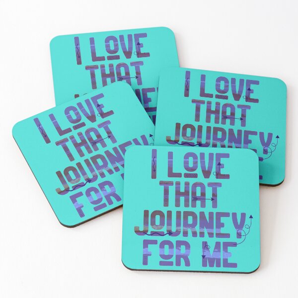 Item preview, "I love that journey for me" - Alexis Rose, Schitt's Creek / in blue and purple designed and sold by Threethreethree.