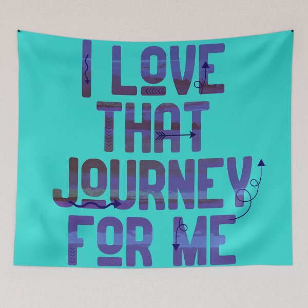 Item preview, "I love that journey for me" - Alexis Rose, Schitt's Creek / in blue and purple designed and sold by Threethreethree.