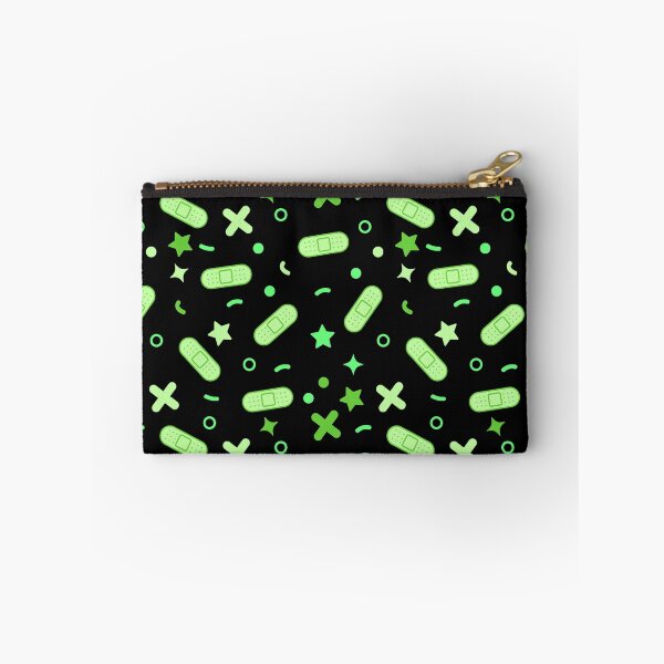 Item preview, cute neon green bandaids plaster pattern designed and sold by ironbrownie.
