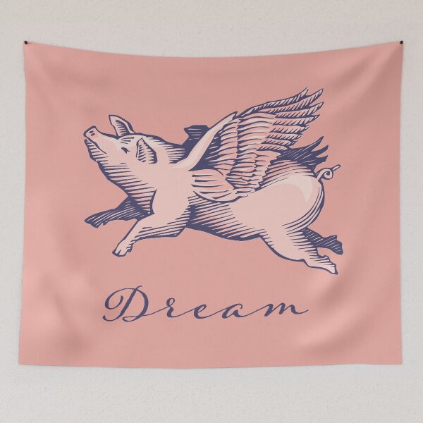 Item preview, If Pigs Could Fly or Dream of The Flying Pig with Wings  designed and sold by jeff-jones.