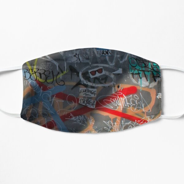 Graffiti art on a mask & buttons Mask