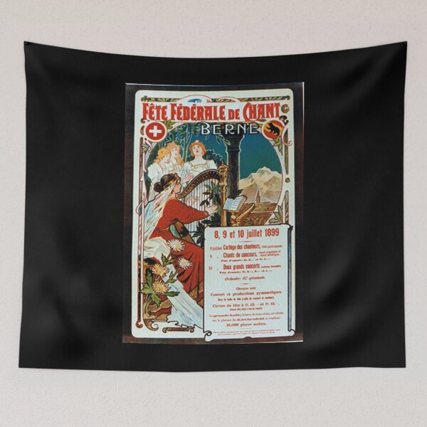 Item preview, retro fete federale de chant berne designed and sold by CorasPosters.
