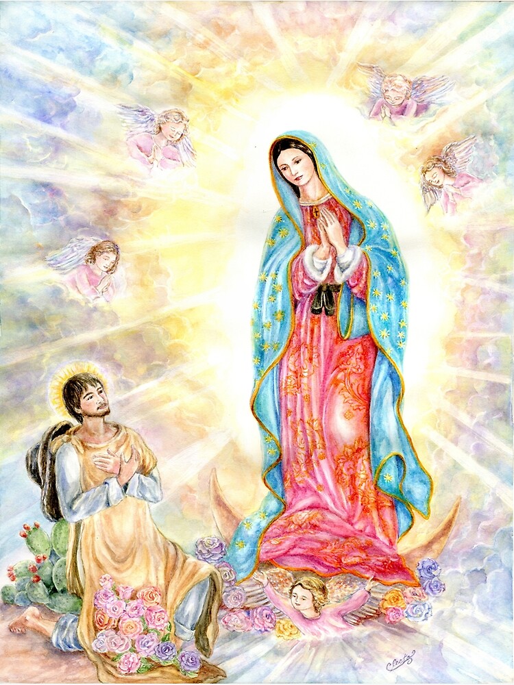 Our Lady of Guadalupe Virgin Mary Religious Art Prints That GLOW